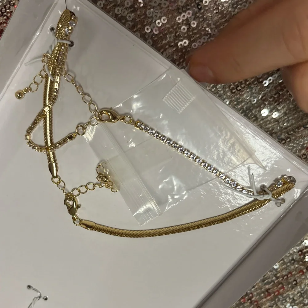 NWT ⚜️💎⚜️ House of Harlow 1960 Gorgeous Set of 2 Necklaces with Cubic Zirconia